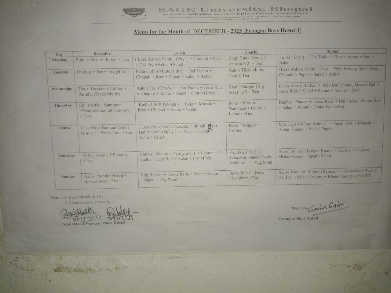 SAGE University Bhopal Hostel photo 7